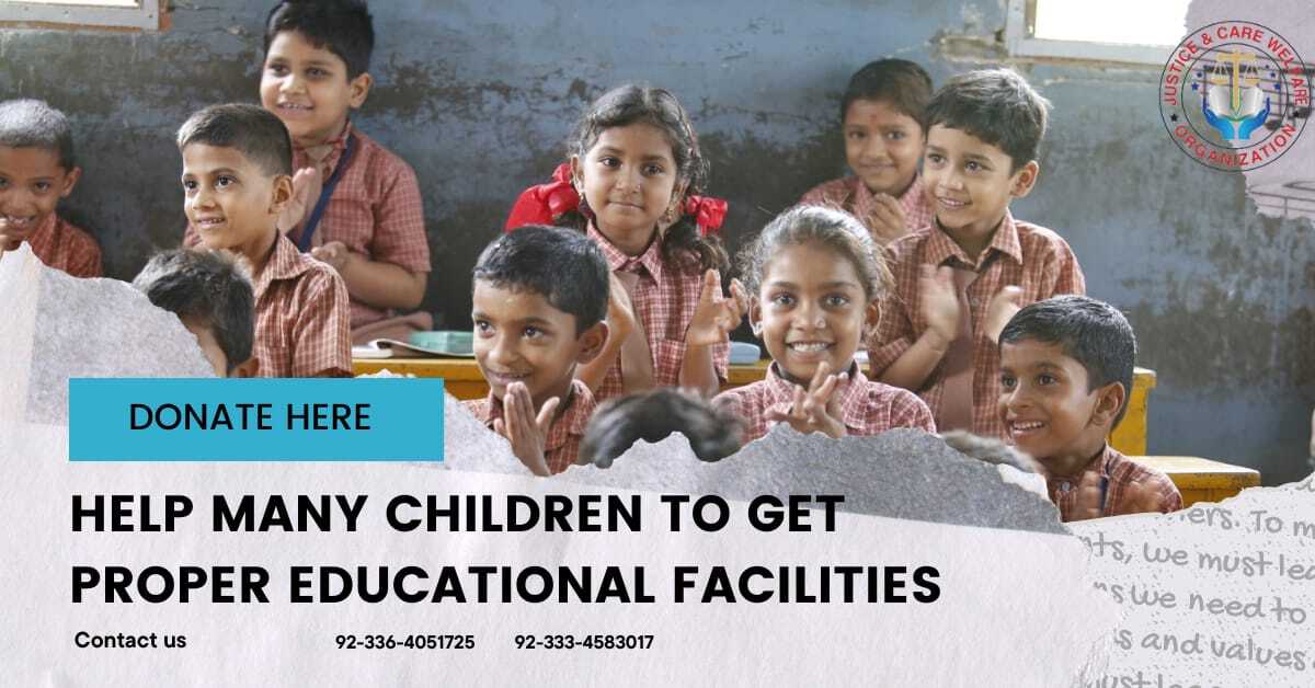 Children clapping in a classroom — help many children to get proper educational facilities