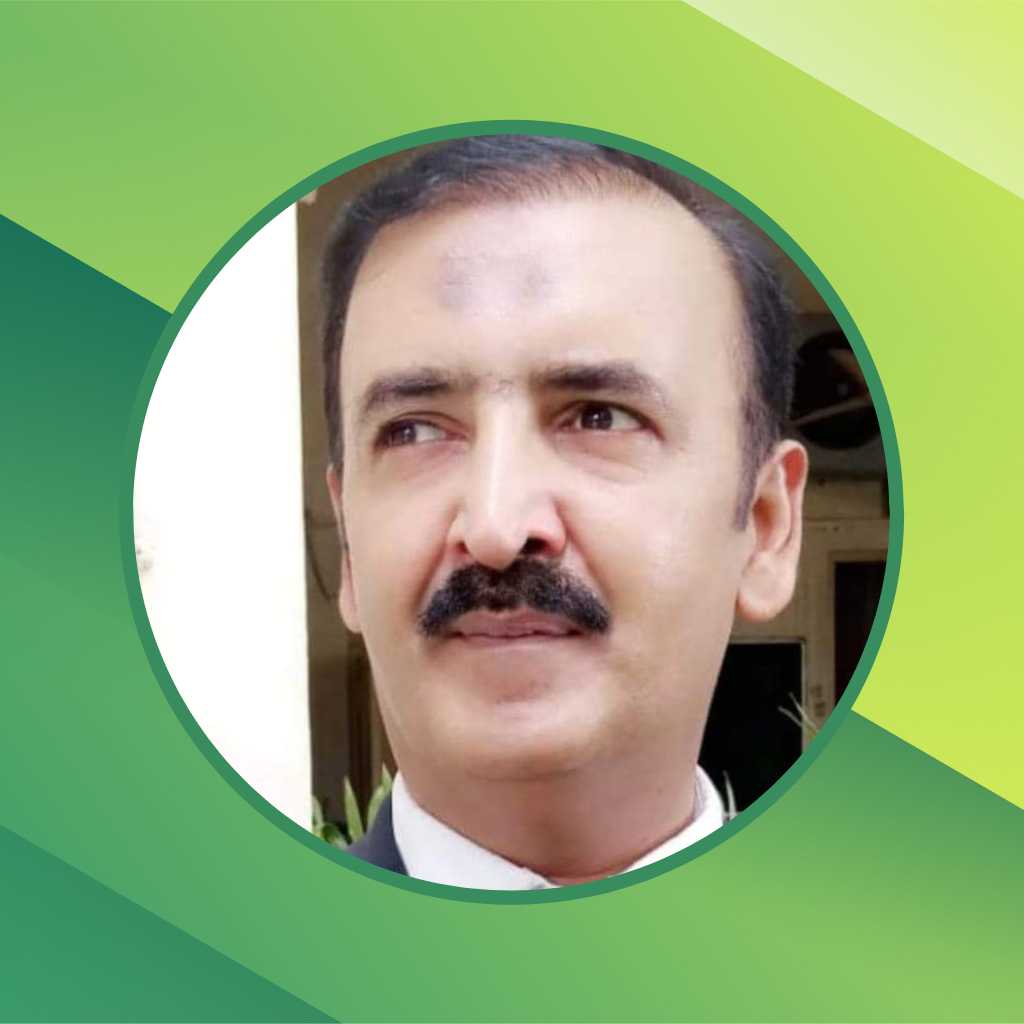 Portrait of M Zaffar Zahid, Chairman of Justice and Care Welfare Organization